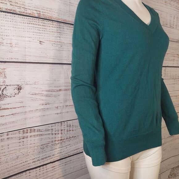 Banana Republic Extra Fine Merino Wool V-Neck Sweater Womens sz S - Picture 3 of 7